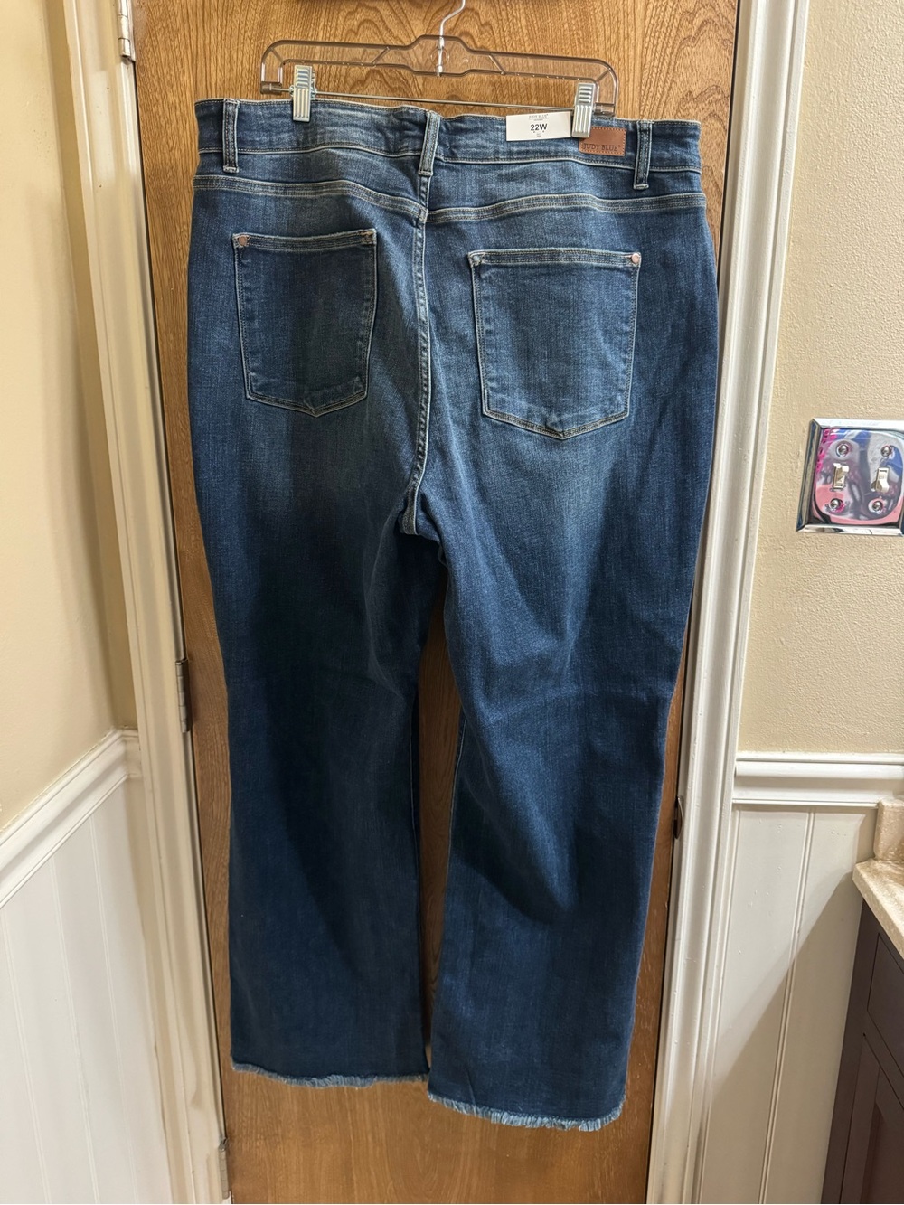 Judy Blue Womens 22W Wide Leg Button Fly High Rise Denim Jeans Stretch NEW NWT - Picture 2 of 11